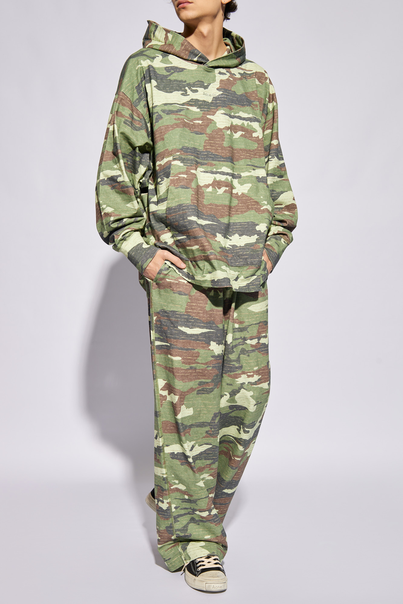 Multicolour Hoodie with camo motif Acne Studios - Vitkac Canada